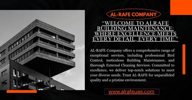 Contact Us AL RAFE Building Maintenance Company U.A.E